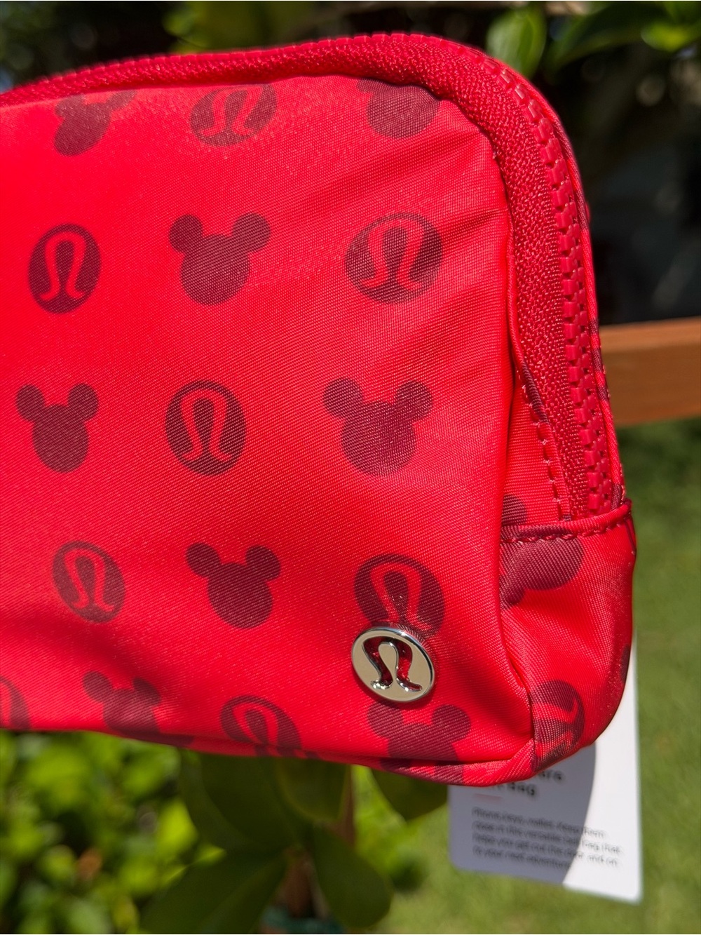 LULULEMON athletica Red Mickey Print Mini Fanny pack Belt Bag - Picture 4 of 16